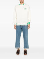 Knitwear Slogan Sweatshirt Drole De Monsieur White Homme