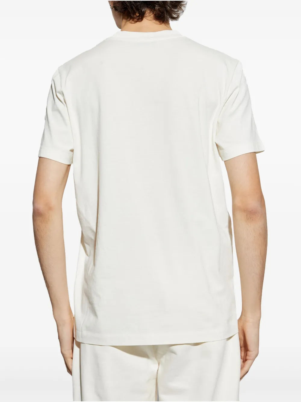 T-shirts T-shirt à logo flouté Moncler Blanc Homme