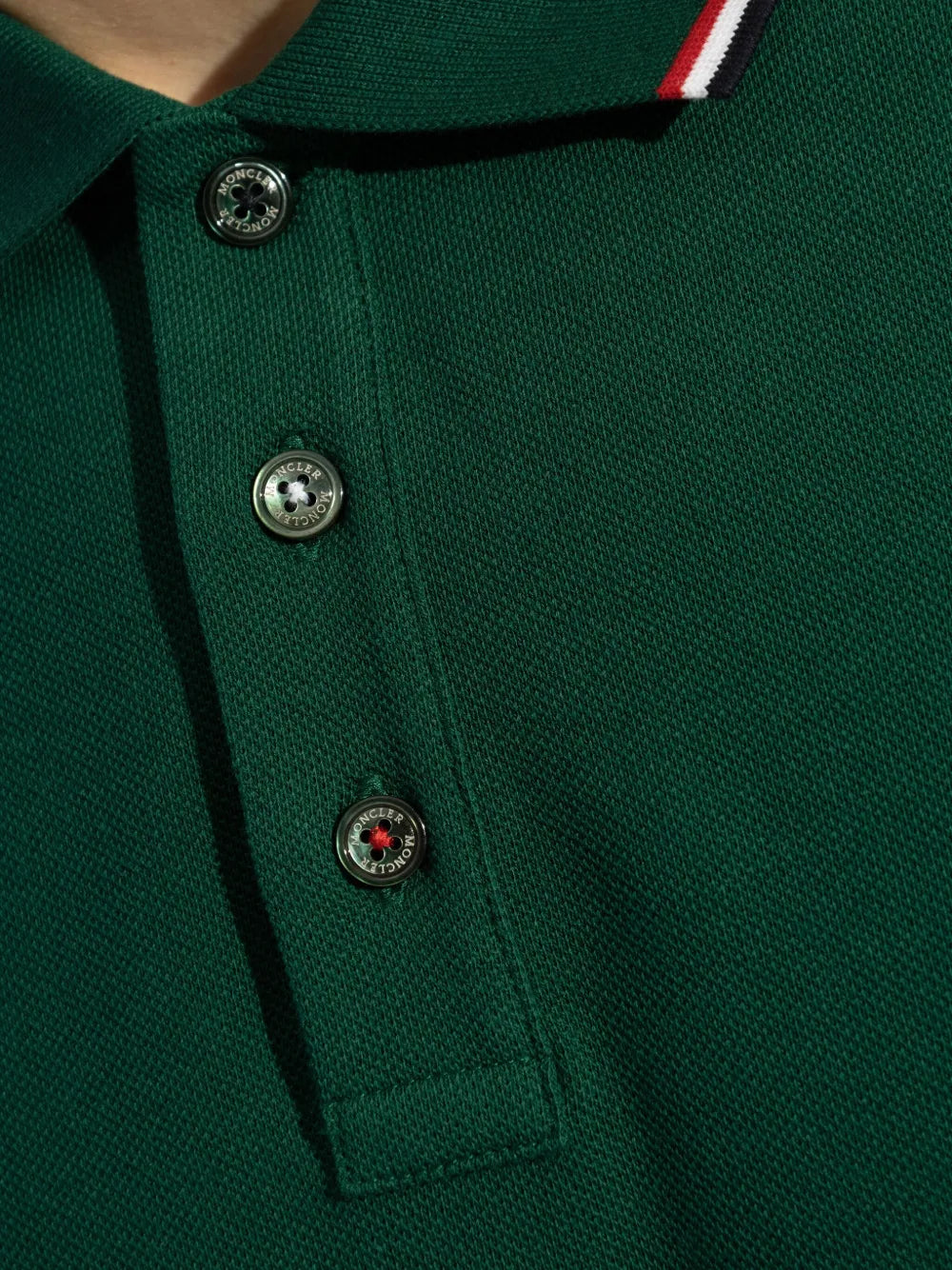 Polo shirts Logo Polo Moncler Green Homme