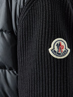 Vestes Veste bi-matière Moncler Noir Homme