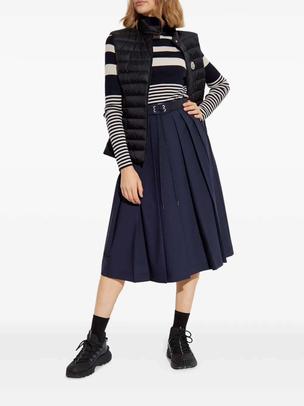 Chaquetas Chaqueta de plumas sin mangas Igens Moncler Negro Femme