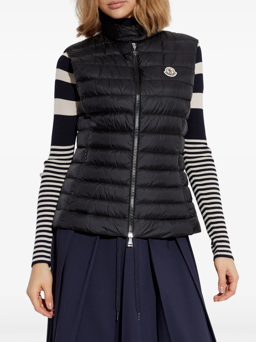 Chaquetas Chaqueta de plumas sin mangas Igens Moncler Negro Femme