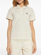 Polo shirts Logo Polo Moncler Beige Femme