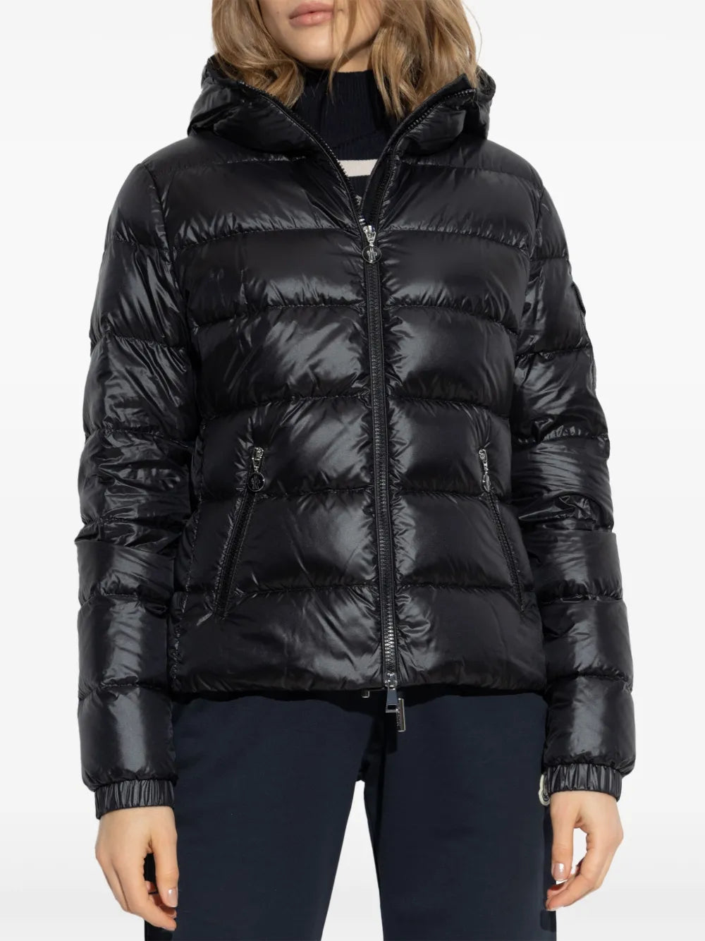 Manteaux Doudoune matelassée Gles Moncler Noir Femme