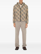 Jackets Cavalier Check Windbreaker Burberry Beige Homme