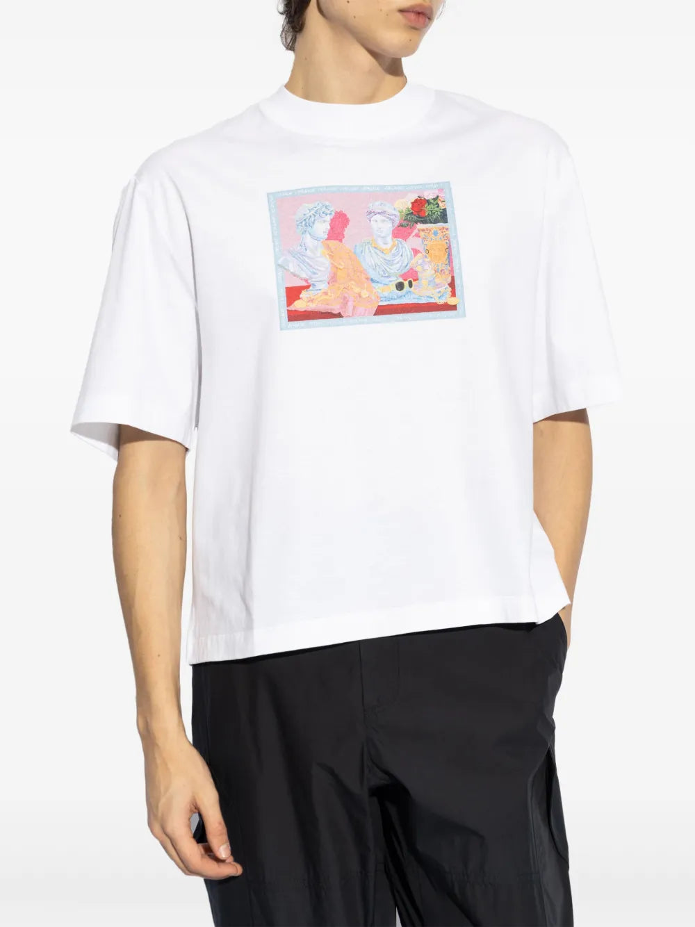 T-shirts T-shirt imprimé Versace Blanc Homme