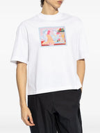 T-shirts T-shirt imprimé Versace Blanc Homme