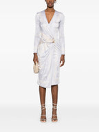 Robes Robe La Coupe des Dieux Versace Argenté Femme