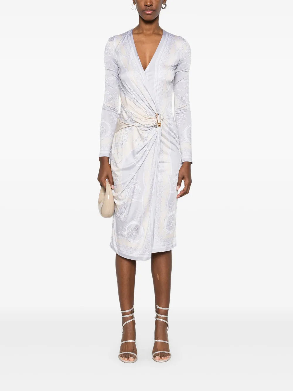 Robes Robe La Coupe des Dieux Versace Argenté Femme