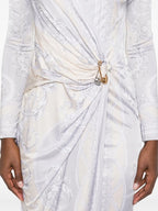 Robes Robe La Coupe des Dieux Versace Argenté Femme