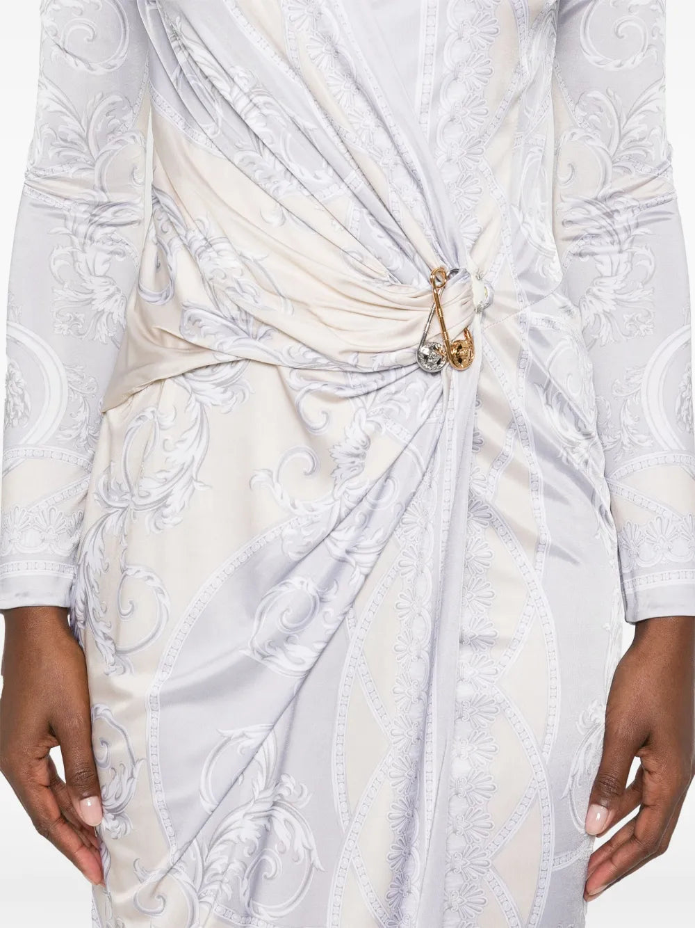 Robes Robe La Coupe des Dieux Versace Argenté Femme