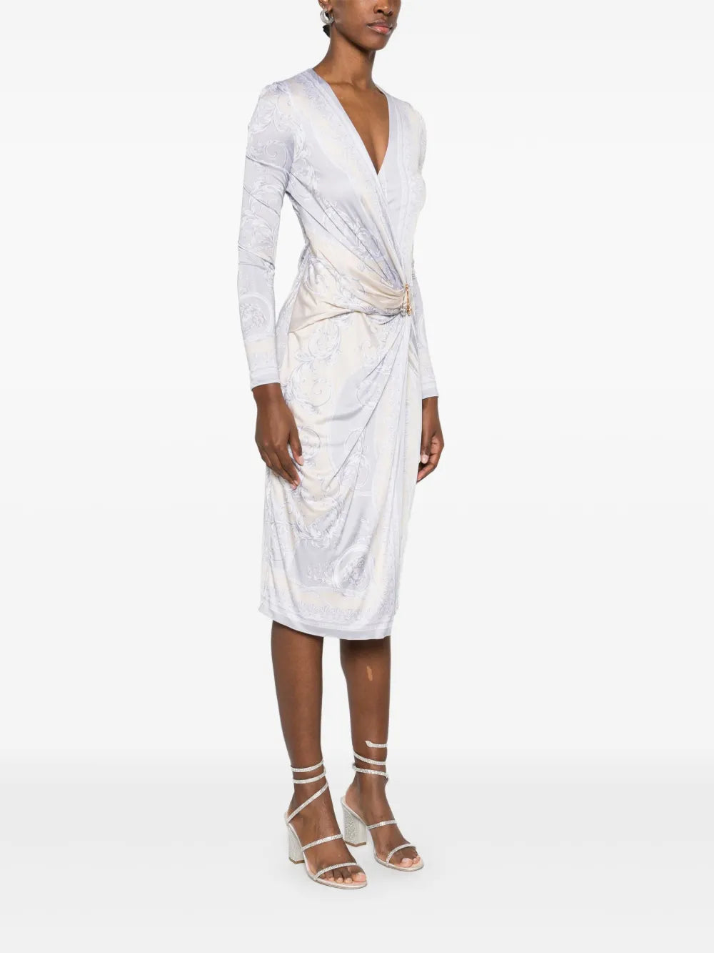 Robes Robe La Coupe des Dieux Versace Argenté Femme