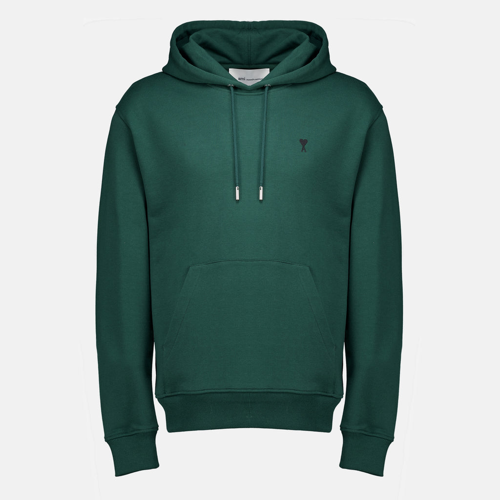 Sweatshirts 그린 후드 스웨트셔츠 Ami PARIS Vert Homme