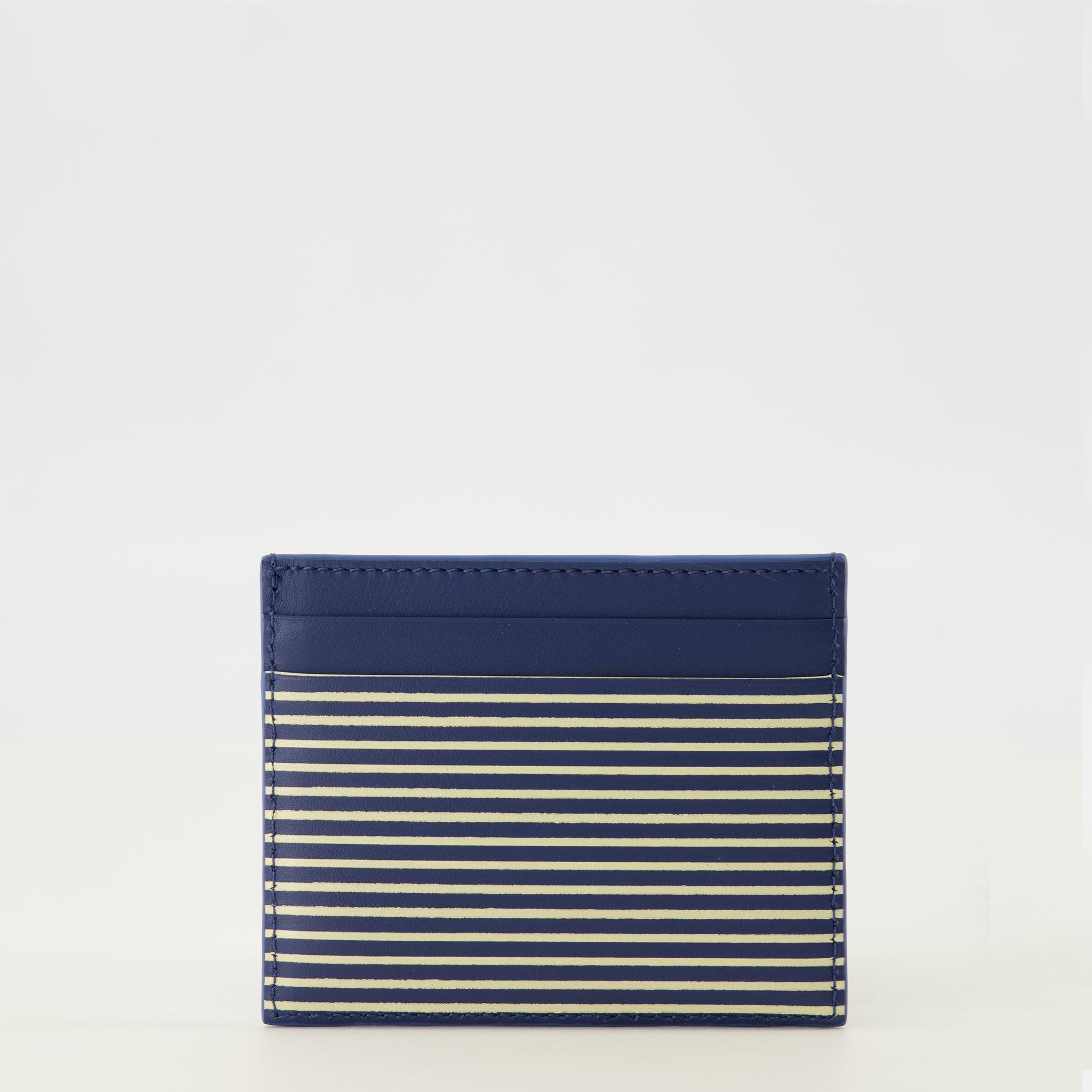 Petite maroquinerie Vlogo Striped Navy Blue Card Holder Valentino Garavani Bleu foncé Homme