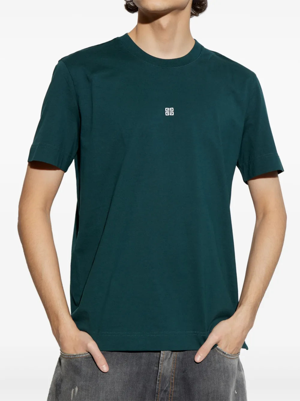T-shirt T-Shirt con Logo 4G Givenchy Verde Homme