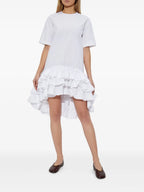 Abiti Abito a Volant Moschino Bianco Femme