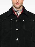 Giacche Giacca di Jeans Drole De Monsieur Nero Homme