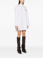 Abiti Abito Camicia D-Dalis a Strisce Diesel Blu Femme