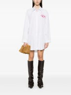 Abiti Abito Camicia D-Dalis a Strisce Diesel Blu Femme