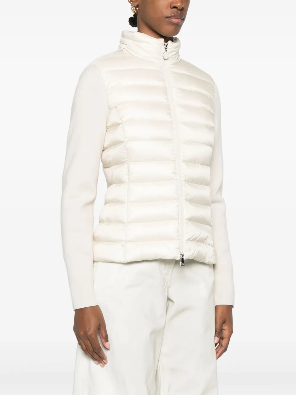 Giacche Giacca in Piuma Bi-Materia Moncler Bianco Femme