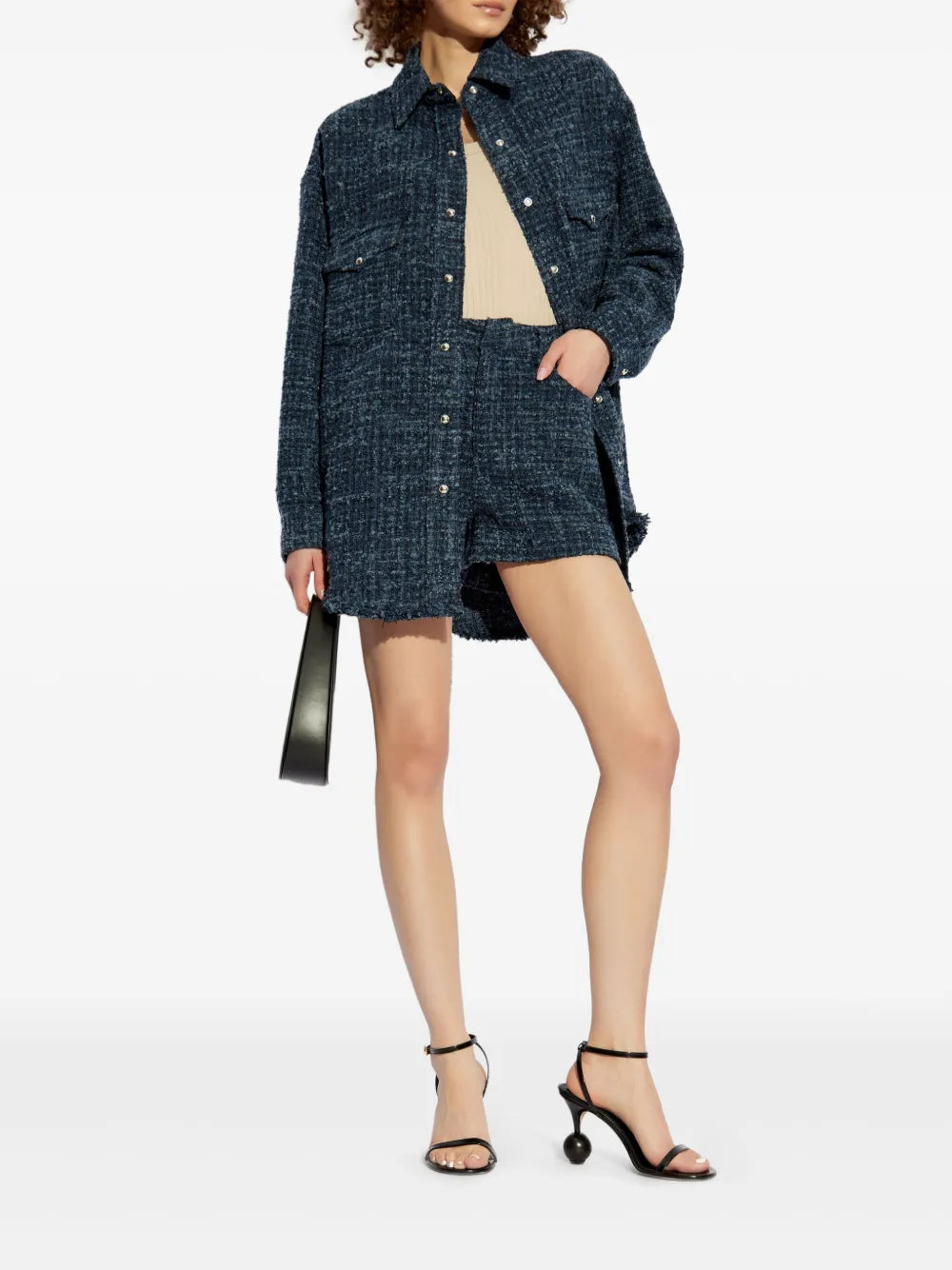 Shorts Bonnia Tweed Shorts Iro Blue Femme