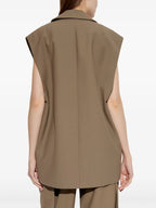 Jacken Cynesa Beiger Ärmelloser Blazer Iro Khaki Femme