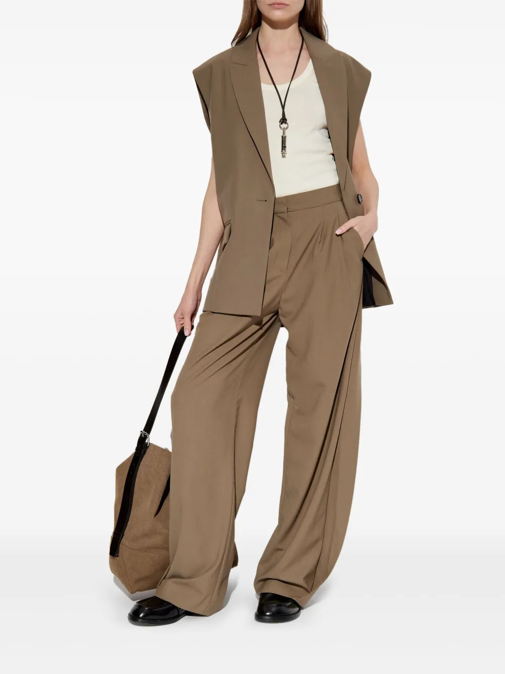 Jacken Cynesa Beiger Ärmelloser Blazer Iro Khaki Femme