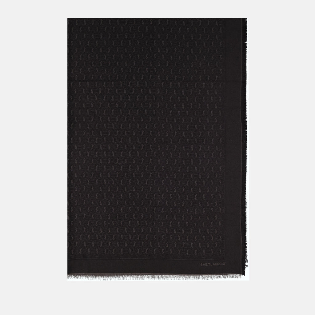 Scarves and gloves Écharpe Cassandre Saint Laurent Black Homme