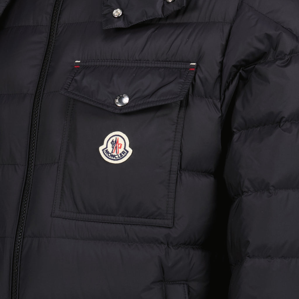 Manteaux Verith Schwarze Pufferjacke Moncler Noir Homme