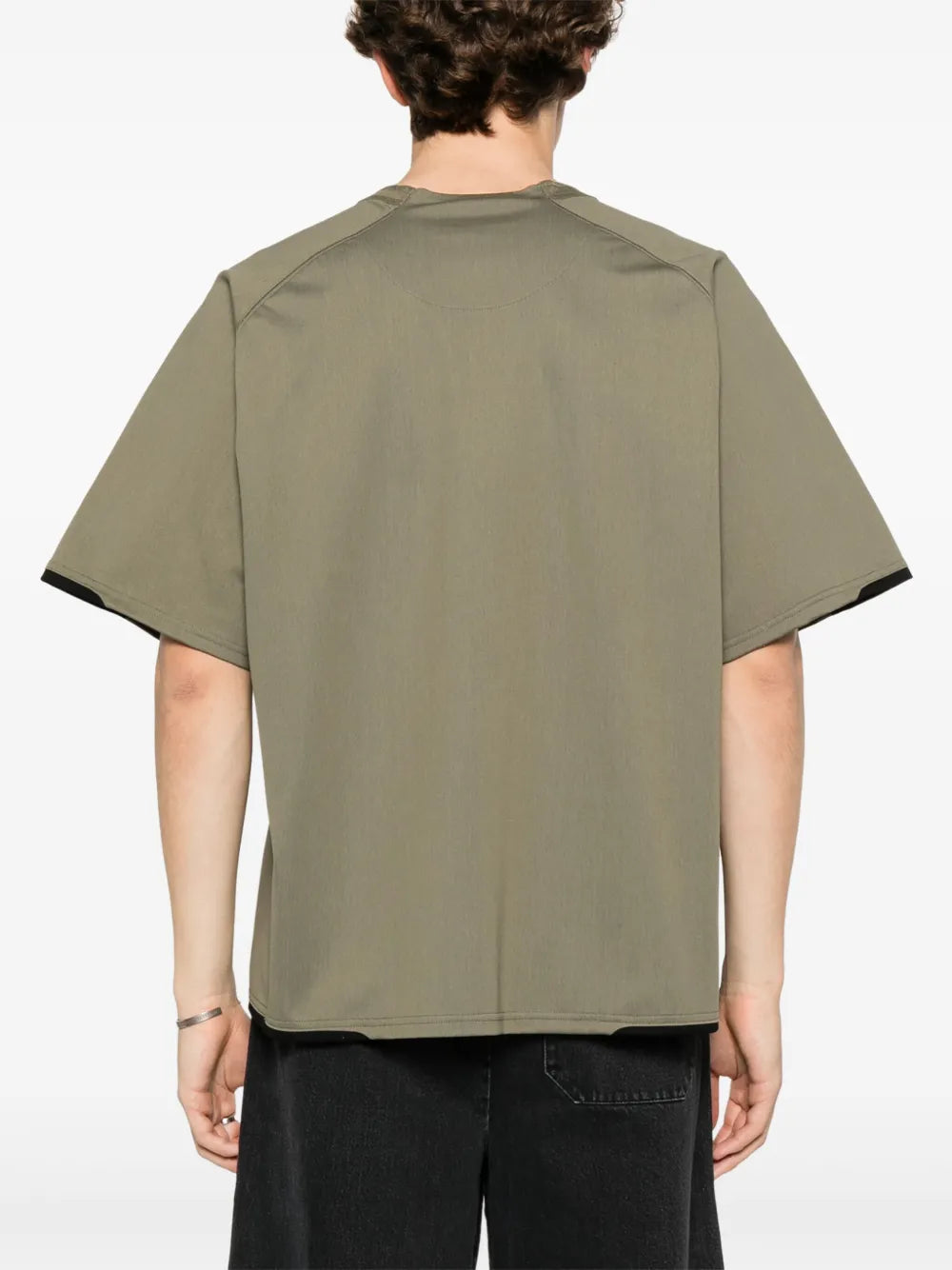 T-shirts T-shirt droit Sacai Kaki Homme