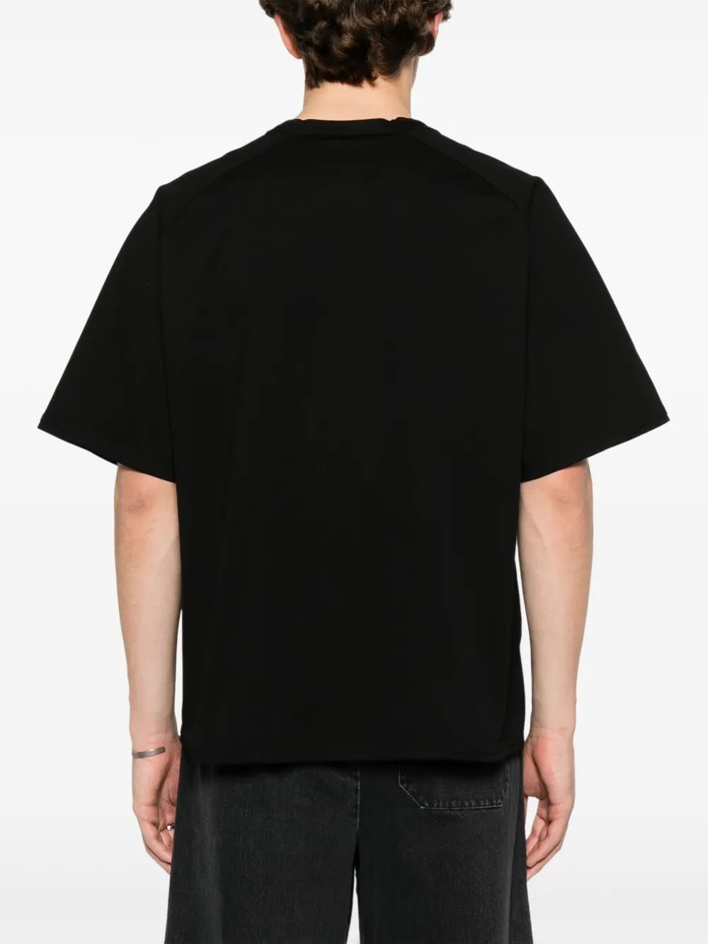 T-shirt T-shirt dritta Sacai Nero Homme