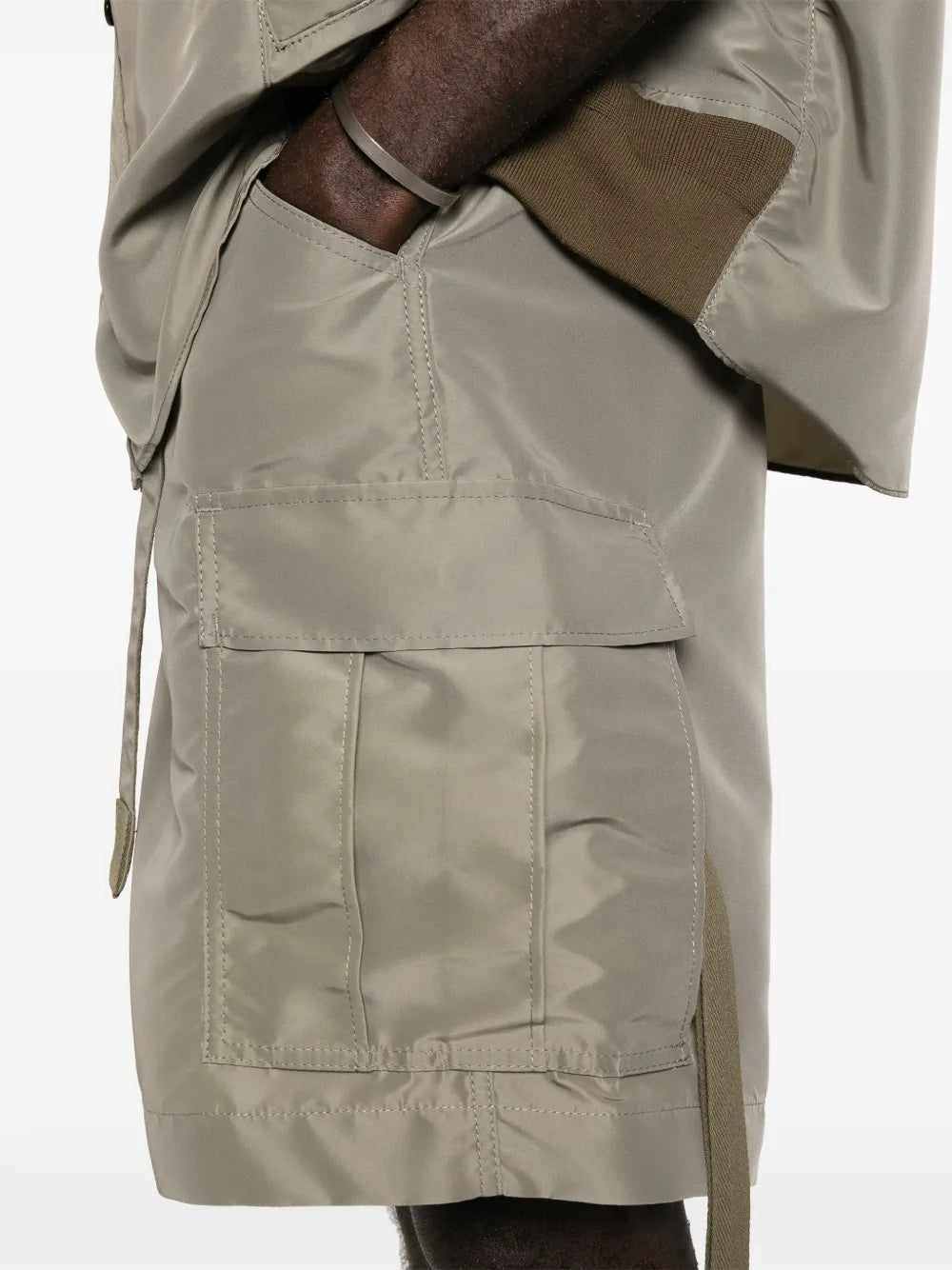 Shorts Nylon Shorts Sacai Khaki Homme