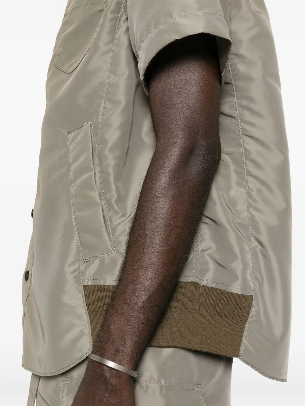 Chemises Chemise en nylon Sacai Kaki Homme