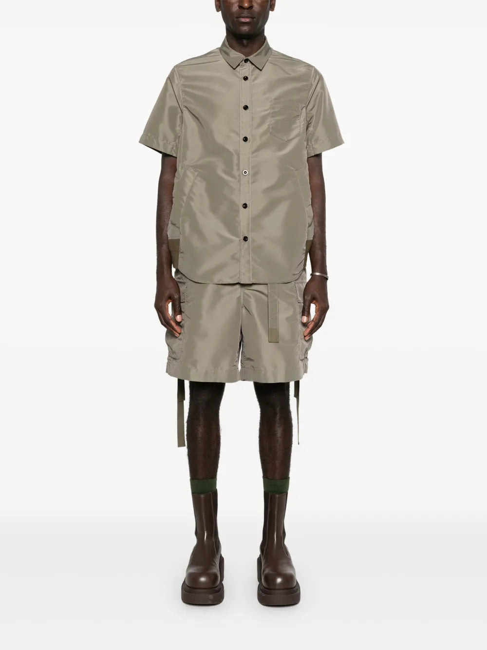 Chemises Chemise en nylon Sacai Kaki Homme