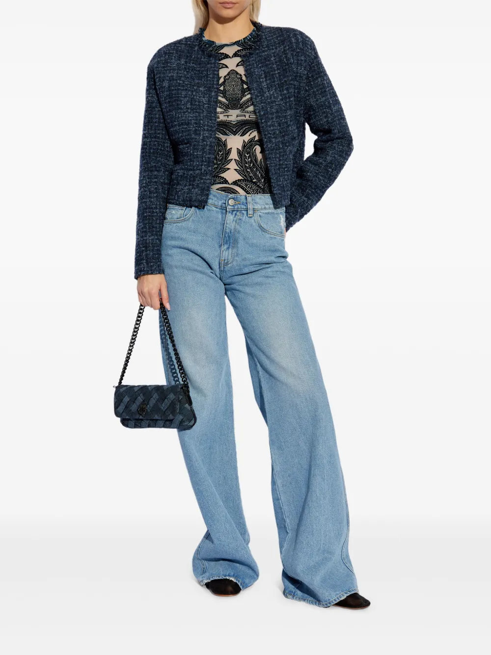 Chaquetas Chaqueta de Tweed Azul Baluna Iro Azul Femme