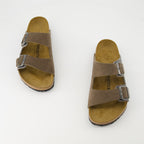 Chaussures ouvertes Sandales Arizona Birkenstock Marron Homme