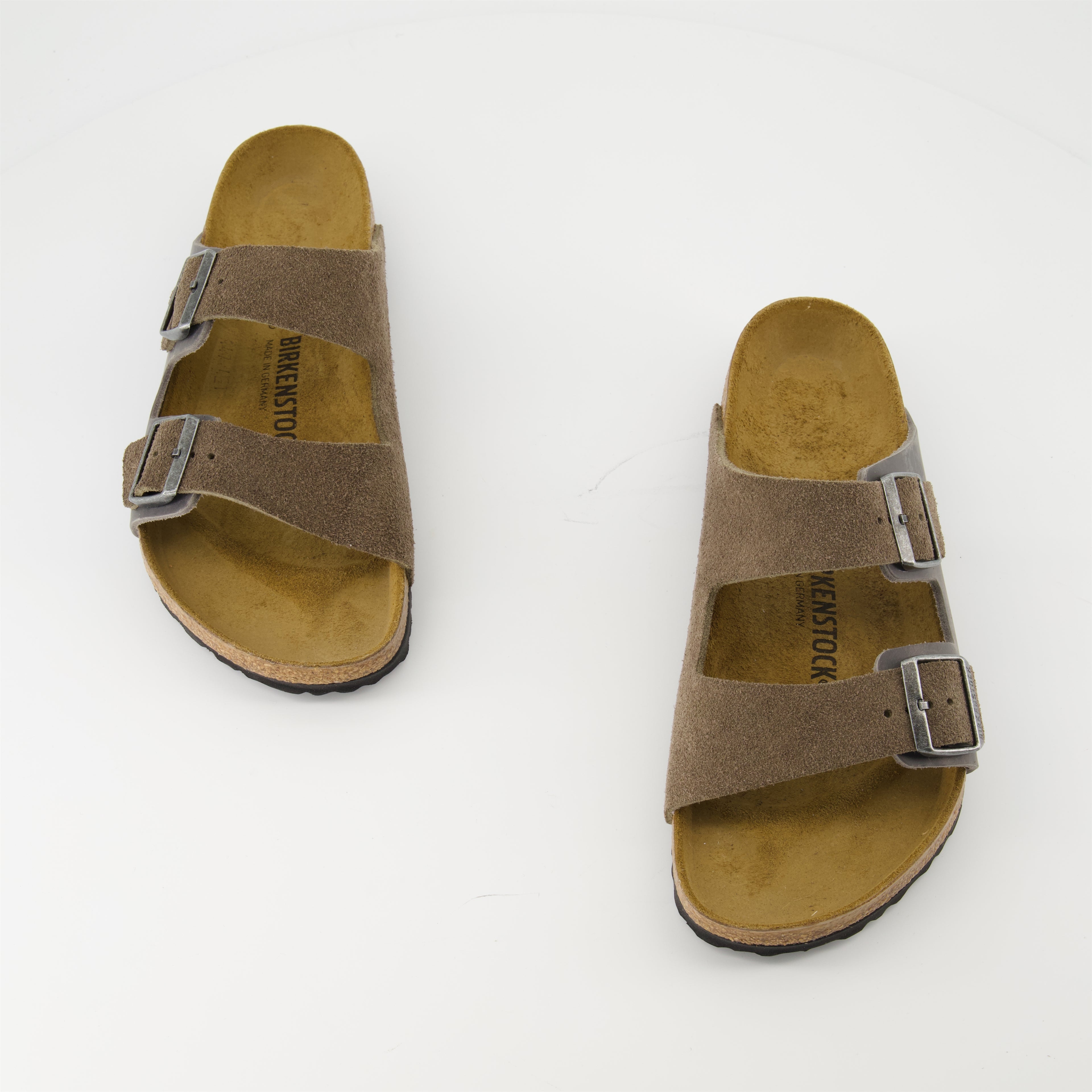 Chaussures ouvertes Sandales Arizona Birkenstock Marron Homme