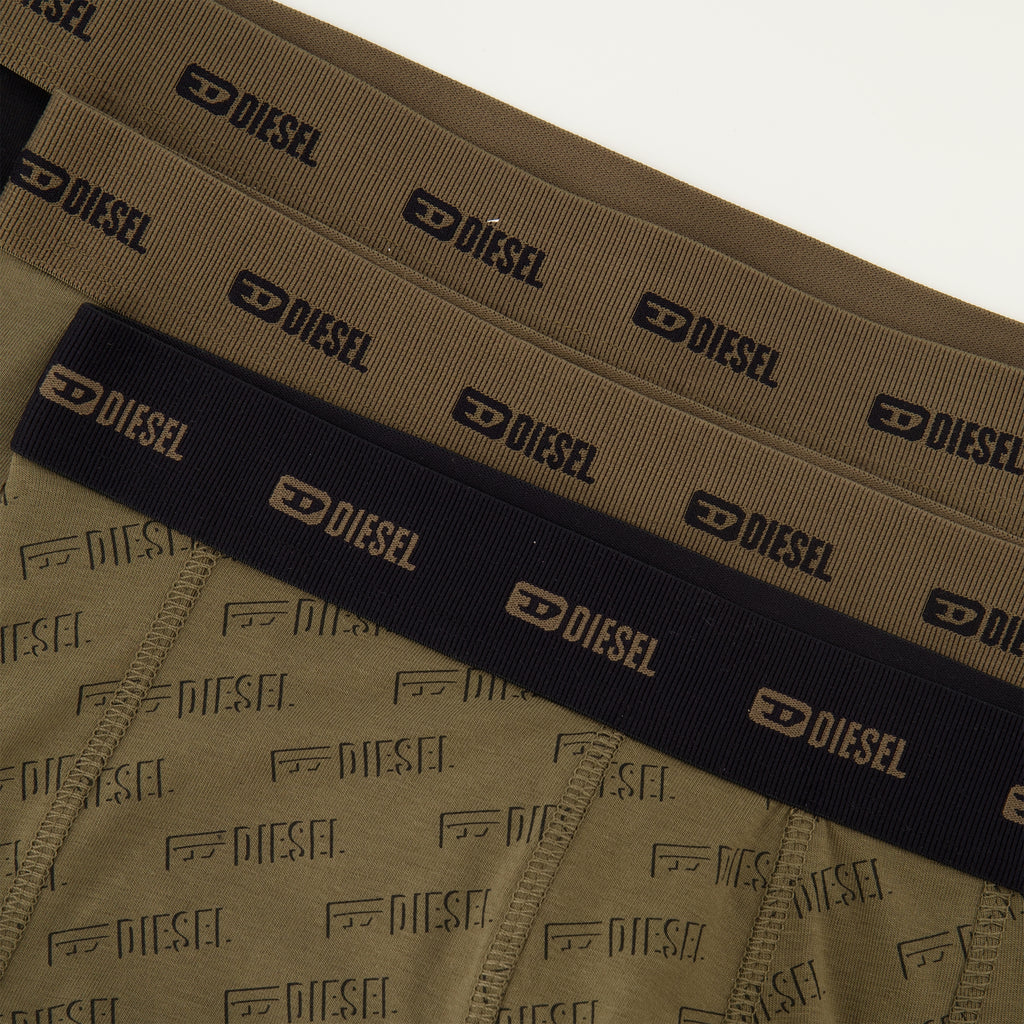 Sous-vêtements et homewear Conjunto de Boxers Caqui Diesel Kaki Homme
