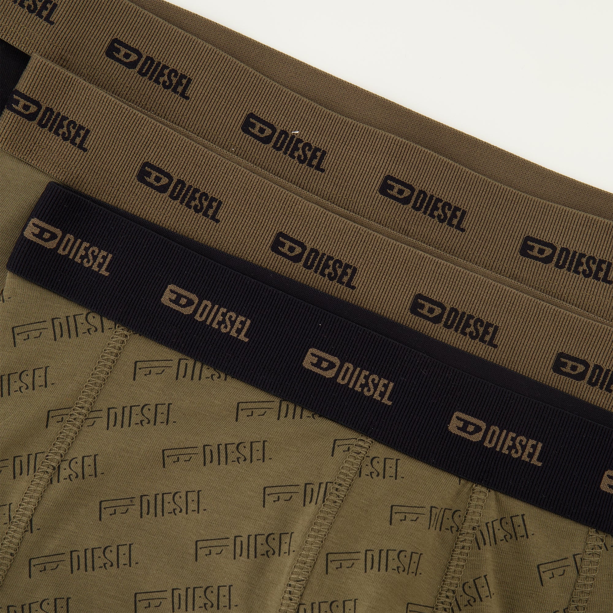 Sous-vêtements et homewear Set di Boxer Khaki Diesel Kaki Homme