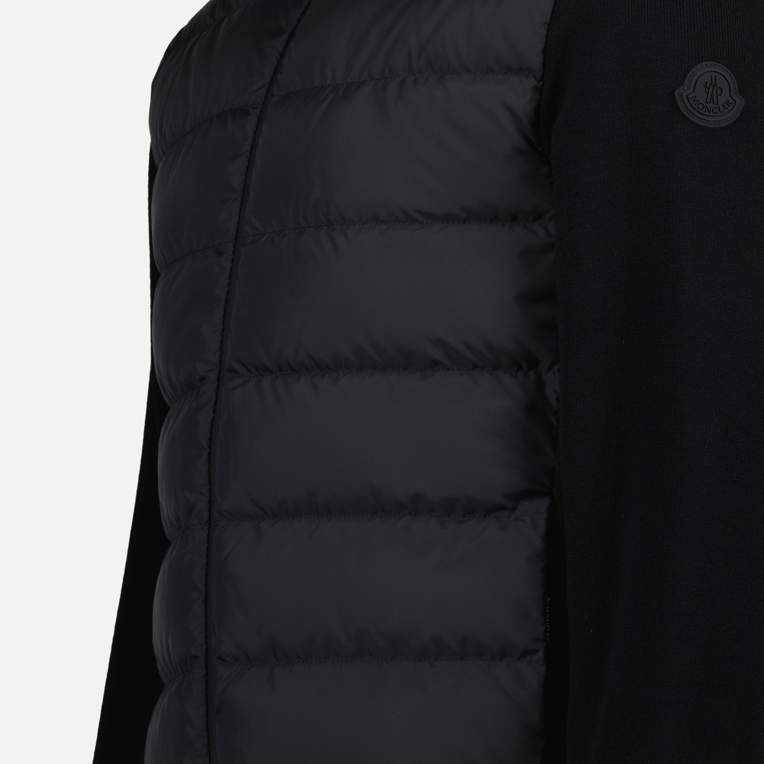 Jackets Two-material jacket Moncler Black Homme
