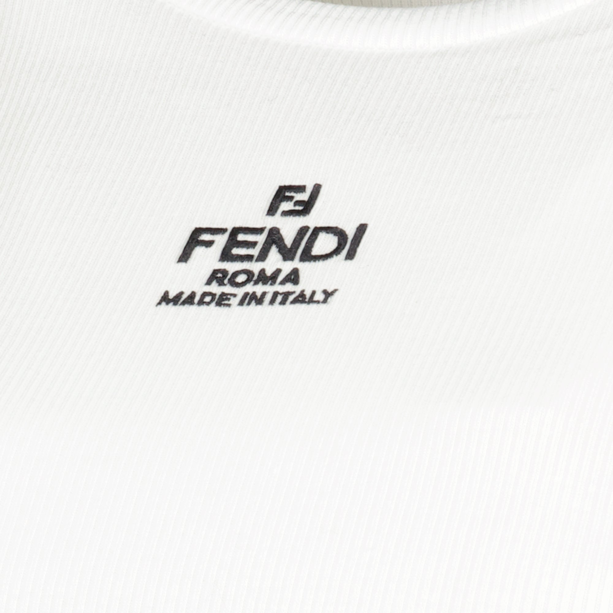Bild des weißen Crop-Tops Fendi Roma für Damen - Frühjahr/Sommer 2026 - Detailansicht_1