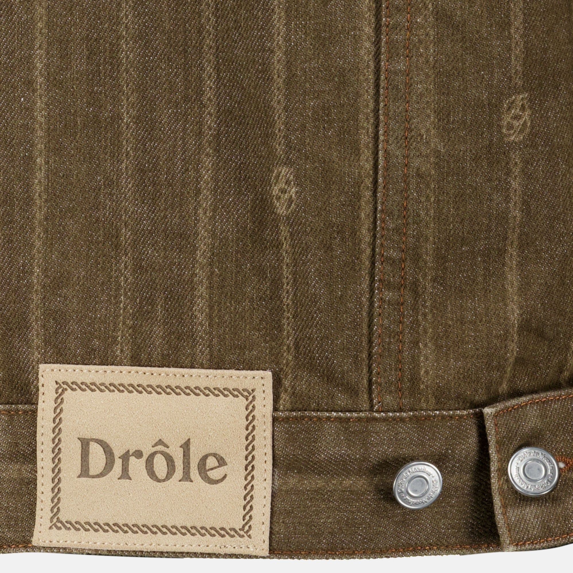 Vestes Brown Denim Monogram Jacket Drole De Monsieur Marron Homme