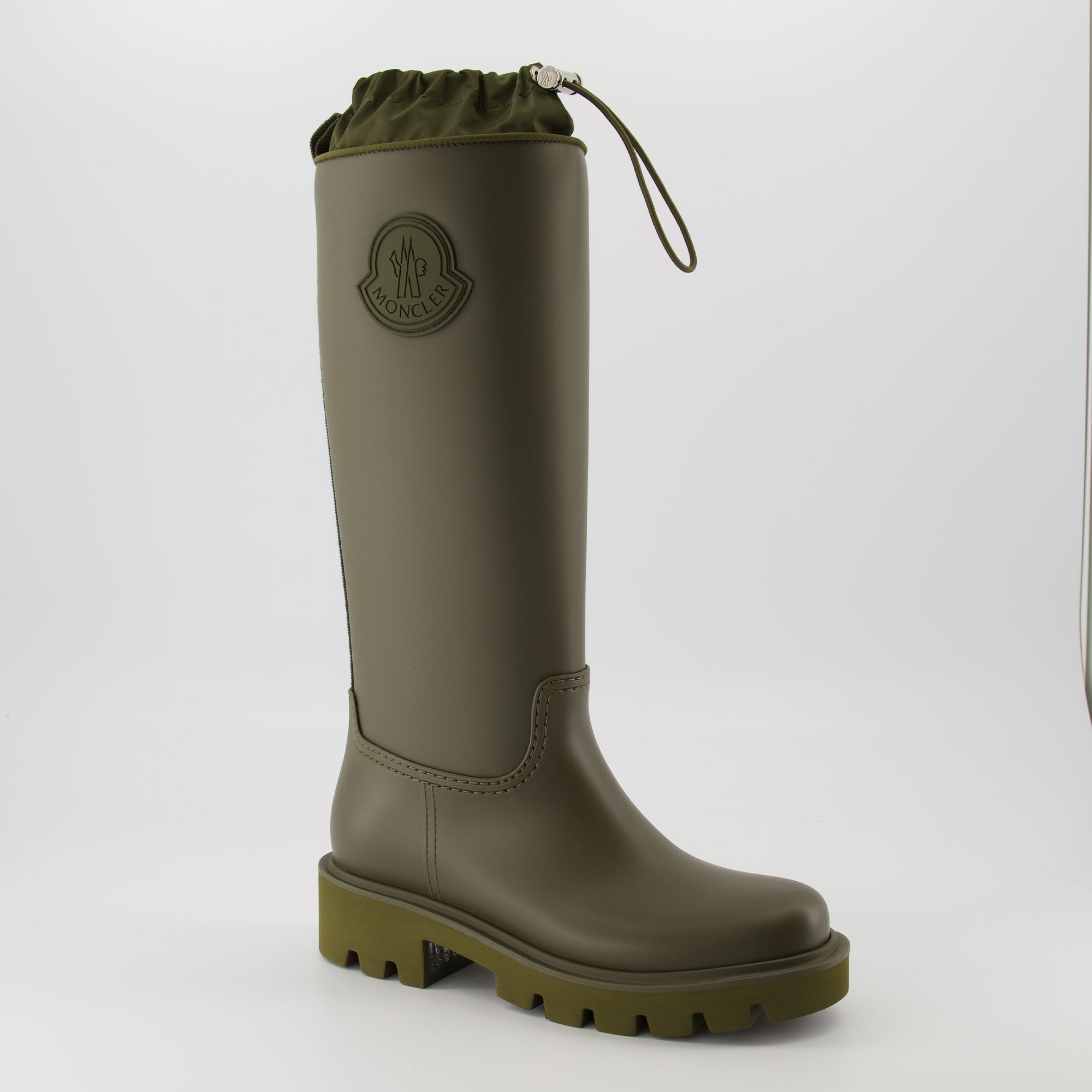 Bottes Kickstream High Rain Boots Moncler Vert Femme