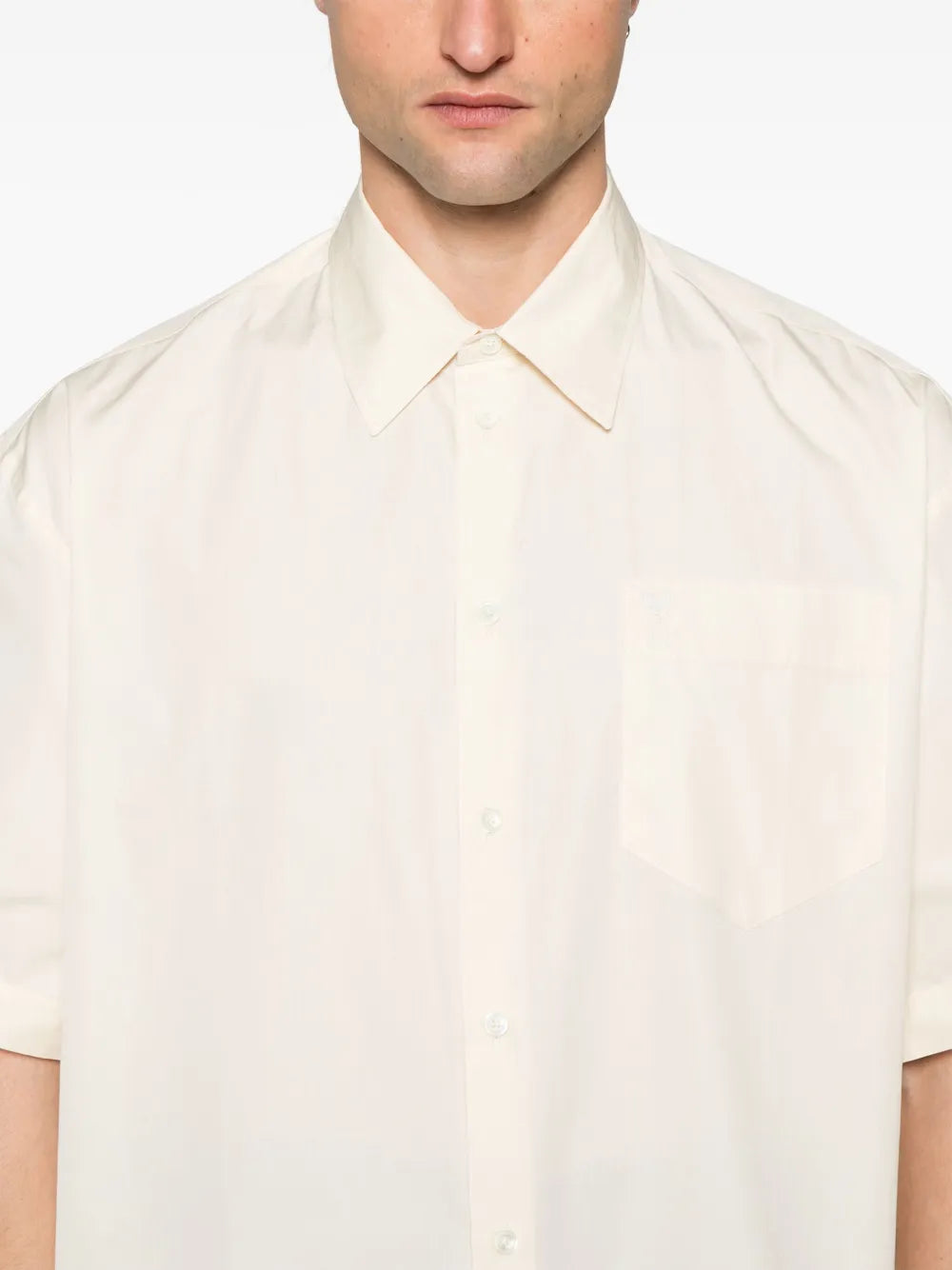 Shirts Cotton Shirt Ami PARIS Yellow Homme