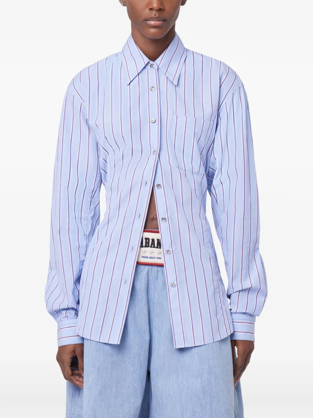 Shirts Striped Shirt Rabanne Blue Femme