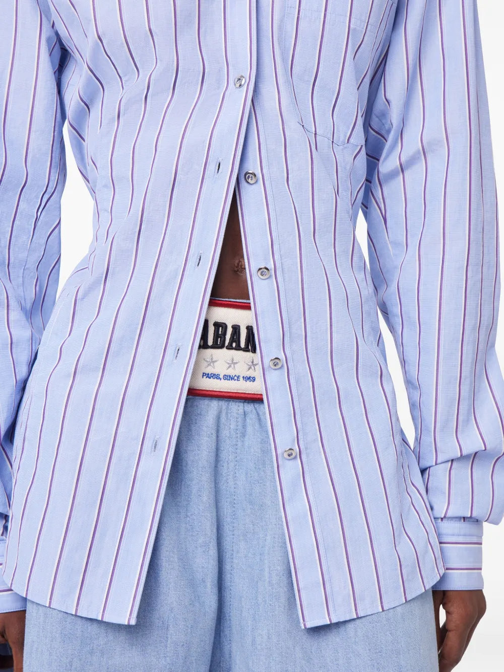 Shirts Striped Shirt Rabanne Blue Femme