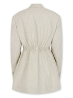 Giacche Blazer in Lana Rabanne Beige Femme