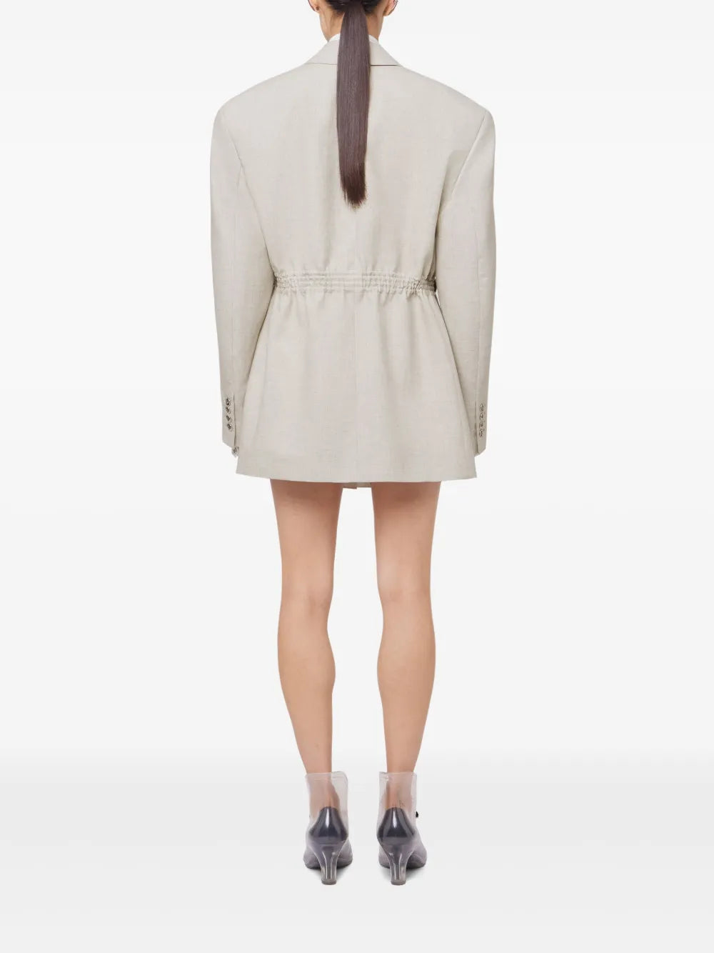 Giacche Blazer in Lana Rabanne Beige Femme