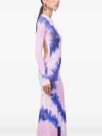 Kleider Tie and Dye Kleid Rabanne Lila Femme