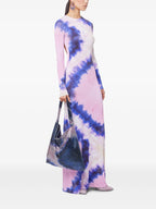 Kleider Tie and Dye Kleid Rabanne Lila Femme
